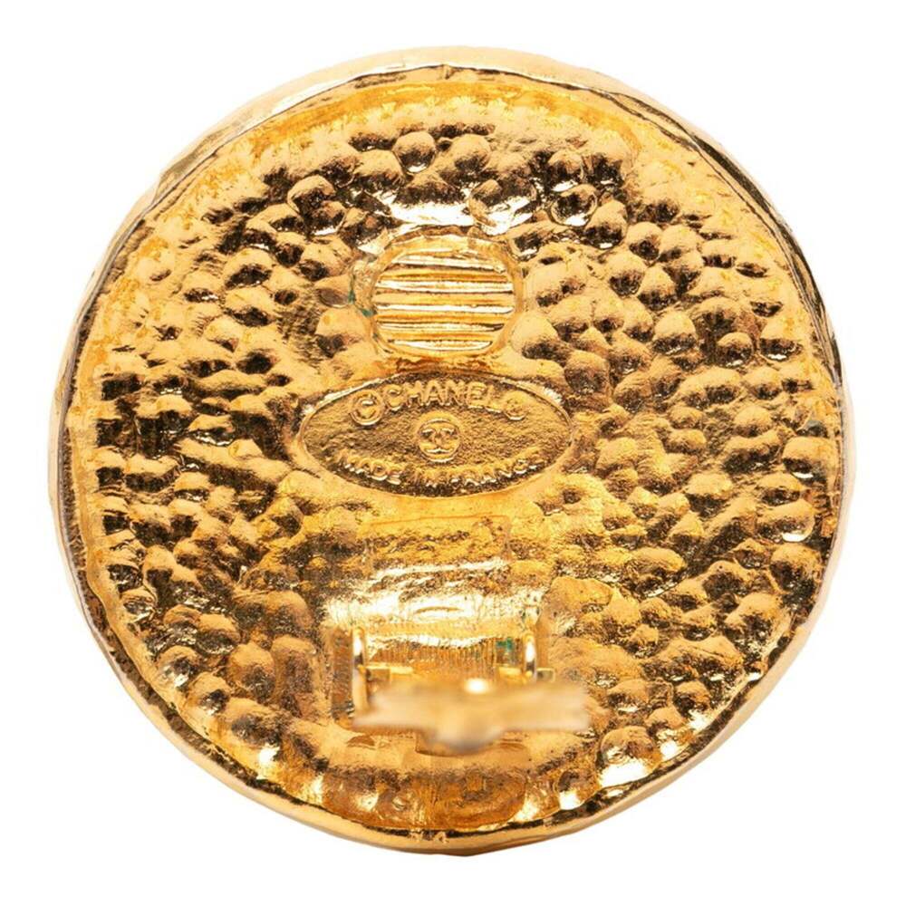 CHANEL Gold Logo Earrings - Picture 3 of 3